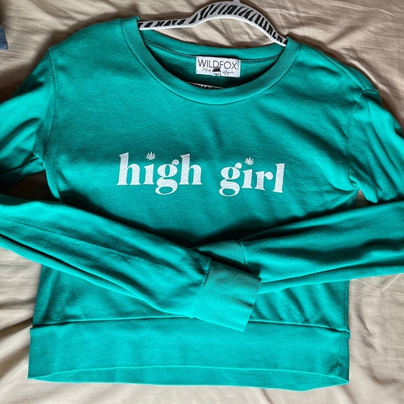 WILDFOX HIGH GIRL CROP TOP - Picture 1 of 4